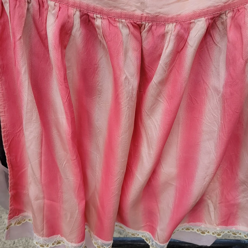 Fancy Vintage Apron ~ Pretty & Pink! ~ Handmade ~ MCM Vibe ~ Unique & Pretty!